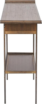 Free Standing Altar Table, Retro Chinese Style Altar Table with Drawers Meditation Table with Storage Tier and Auspicious Cloud Carving for Homes Temples Ancestral Halls (39.3x15.7x39.3 in)