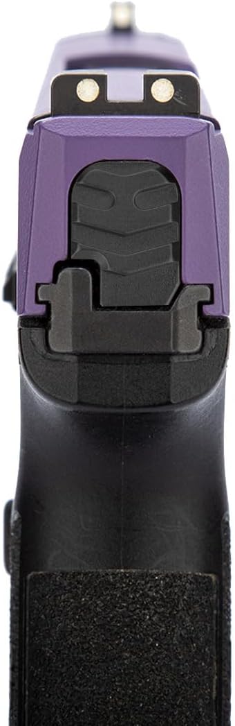 NDZ Performance Slide Cover Back Plate for Sig P365, P365 XL, P365 X Macro, P365 Fuse in 9mm .380, Made in The USA, Textured Anodized Aluminum Aspis Cut - Choose Plate Color