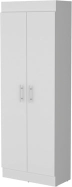 White 5 Shelf Storage Pantry Cabinet