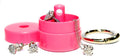 Lion Latch Travel Jewelry Box Case, Ring Holder on Shark Tank - Ring Holder for Women Girls with Keychain, Small Jewelry Organizer Boxes, Portable Ring Keeper Key Chain, Jewelry Storage Case