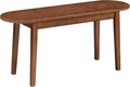 HOOBRO 39.4'' Dining Bench, Bamboo Entryway Bench, Farmhouse Kitchen Table Bench, Sturdy Dining Room Bench, Easy to Assemble, Wooden Bench for Living Room, Hallway, Bedroom, Bathroom, Mocha MA19CD01