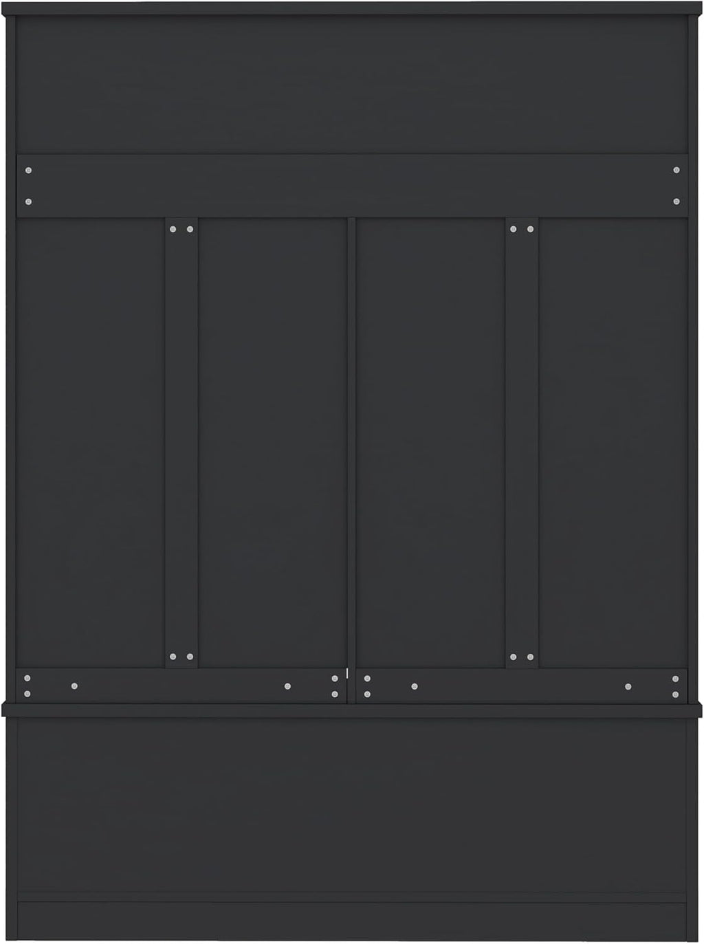 KEIKI Entryway Hall Tree with Bench and Shoe Storage, Coat Rack with 6 Hooks and Shoe Cubbies, Hall Tree Organizer Coat Rack with Shoe Storage for Entryway Hallway, Black