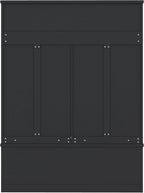 KEIKI Entryway Hall Tree with Bench and Shoe Storage, Coat Rack with 6 Hooks and Shoe Cubbies, Hall Tree Organizer Coat Rack with Shoe Storage for Entryway Hallway, Black