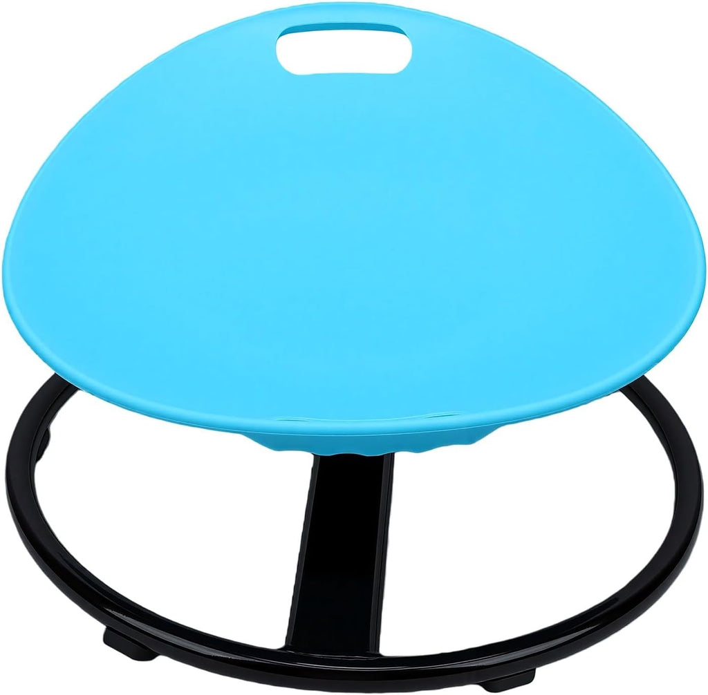 Kids Spinning Chair, Silent Rotation Balance Development Sensory Seat with Dual Safety Handles, 75kg Capacity, for 3-10 Years Old