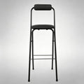 Mid-Century Modern Counter Stools, Counter Stool, Light Weight Folding Chair, for Wedding, Banquets, Celebrations, Dinning, Office Kitchen Patio and Garden(Black,50cm)