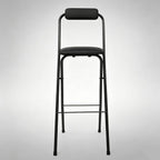 Mid-Century Modern Counter Stools, Counter Stool, Light Weight Folding Chair, for Wedding, Banquets, Celebrations, Dinning, Office Kitchen Patio and Garden(Black,50cm)