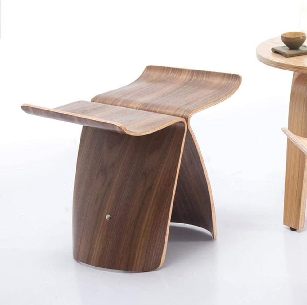 Butterfly Stool, Wooden Small Bench Chair for Living Room, Decorative Stool for Home Use