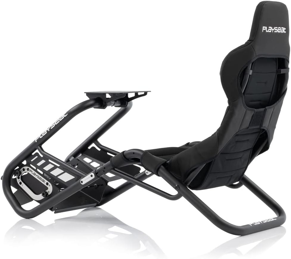 Trophy Sim Racing Cockpit | High Performance Racing Simulator Cockpit | Supports Direct Drive | Compatible with All Steering Wheels & Pedals on the Market | Supports PC & Console | Black