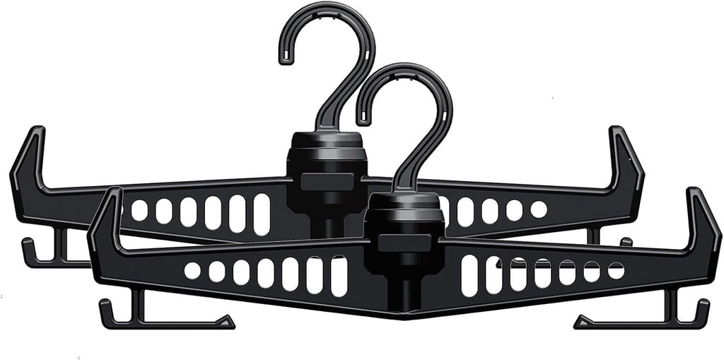 Heavy Duty Hanger for Tactical Gear Vest W/ 360°Rotatable Hook | Multipurpose Standard Plastic Hangers for Body Armor,Police,Military Gear,Scuba Diving, Survival Equipment (2-Pack)