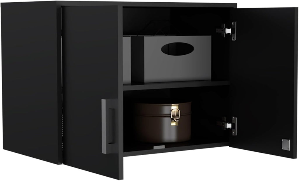 Farmhouse Pantry Storage Cabinet, Wall Cabinet Double Door, Three Internal Shelves,for Kitchen Home