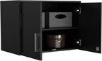 Farmhouse Pantry Storage Cabinet, Wall Cabinet Double Door, Three Internal Shelves,for Kitchen Home
