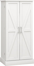 Pantry Storage Cabinet with 5-Tier Shelves, Multi-Purpose Organizer for Kitchen, Dining, and Living Rooms - 150 Lbs Load-Bearing