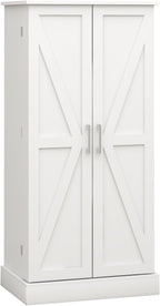Pantry Storage Cabinet with 5-Tier Shelves, Multi-Purpose Organizer for Kitchen, Dining, and Living Rooms - 150 Lbs Load-Bearing