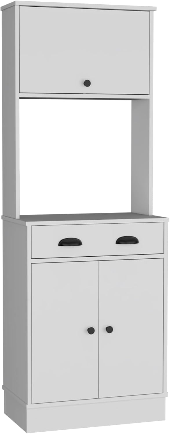 Tampa Kitchen Pantry with Drawer and 2 Cabinets