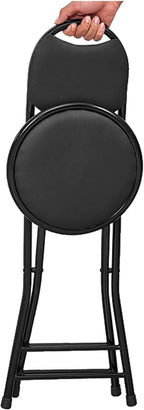Foldable Stools - Event Folding Chairs - Easy to Move and Store,Medium Hole Design with high backrest,for Office Events Wedding(Green)