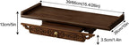 Prayer Altar Personal Shrine Stand Wall-Mounted Buddha Altar Shelf Stand, with Storage Tier, Antique Carving Buddha Offering Table(66cm/26in)