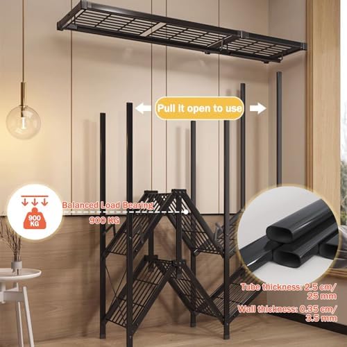 Folding Wardrobe,Fabric Cabinet,Foldable Coat Rack with Clothes Rails,Cloth Wardrobes for Bedroom Single,Canvas Folding Wardrobe Storage,Pink Gray