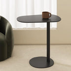 C Shaped Side Table End Coffee Tables, Aesthetics Minimalist Accent Tables, Multifunction Oval Metal Side Tables for Living Room Bedroom Sofa Balcony Couch Patio Yard Garden Indoor & Outdoor