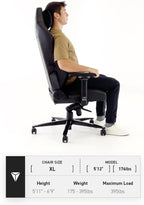 Secretlab Titan Evo Yasuo Gaming Chair - Reclining & Heavy Duty Computer Chair with 4D Armrests - Magnetic Head Pillow & Lumbar Support - Big and Tall 395 lbs - Blue - Leatherette