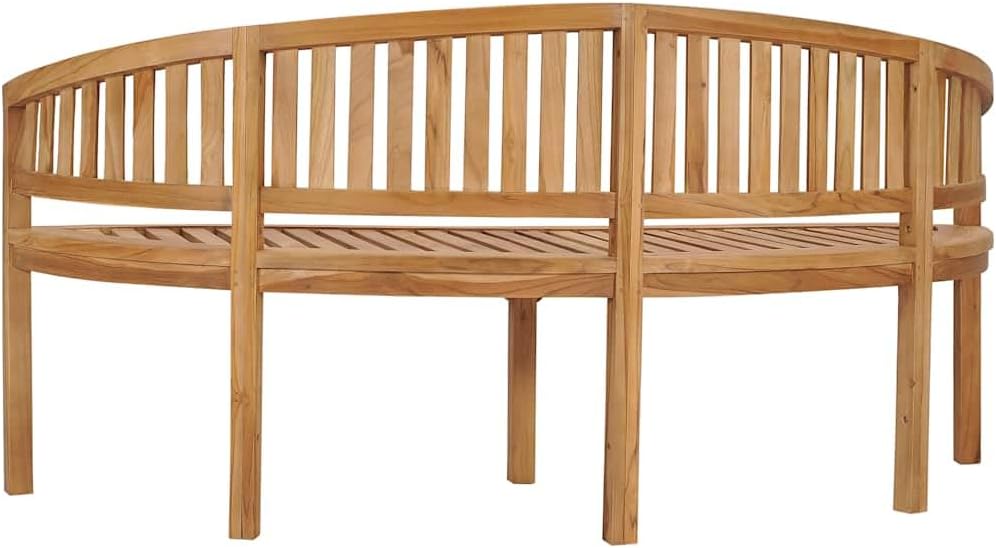 Garden Bench Natural Teak Solid Teak Wood Large Durable,Solid Teak Garden Bench for Outdoor & Indoor Use, Comfortable Seating Gatherings Patio Furniture
