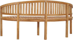 Garden Bench Natural Teak Solid Teak Wood Large Durable,Solid Teak Garden Bench for Outdoor & Indoor Use, Comfortable Seating Gatherings Patio Furniture
