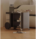 Tiny Side Table Modern Trolley Rack Simple Mobile Side Table Cabinet Home Living Room Leisure Tea Bar