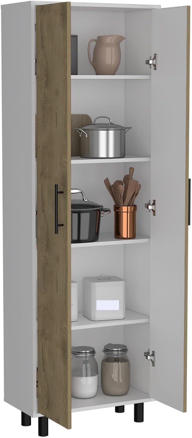 Modern Contemporary Multistorage Cabinet, Storage Locker with Five Shelves,for Kitchen Home