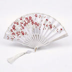 Folding Fans Hand Fan Foldable: Handheld Fan Chinese Folding Fans for Women Wedding Decoration Dancing Party