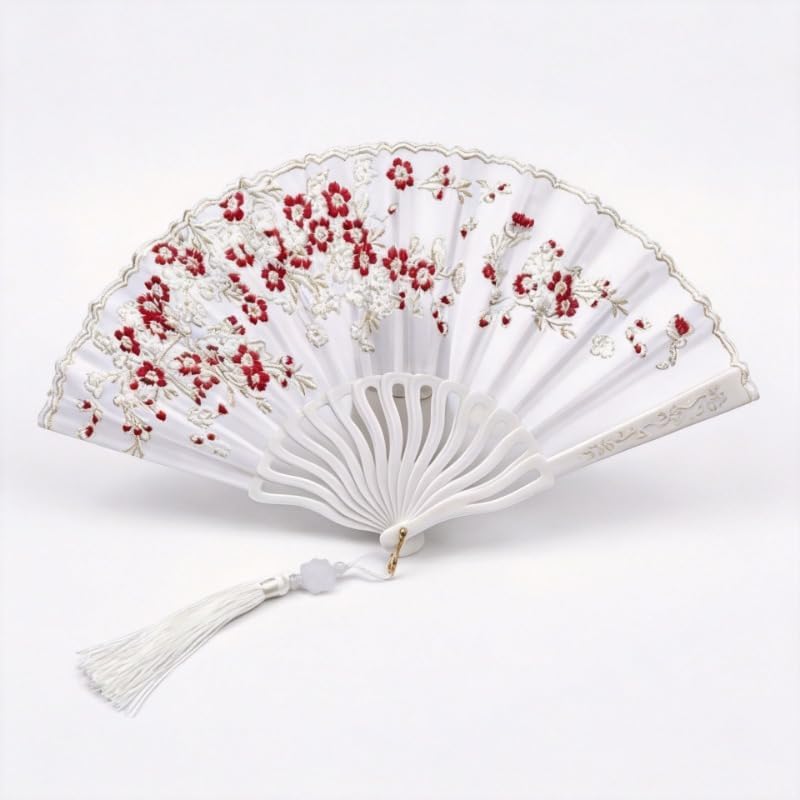 Folding Fans Hand Fan Foldable: Handheld Fan Chinese Folding Fans for Women Wedding Decoration Dancing Party