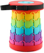 Portable Folding Stool, Extendable Seating, Compact Design for Indoor Outdoor Use