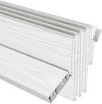 32 Inch PVC Foldable Accordion Door - White Oak Space Saving Interior Door, Trimmable 80 Inch Height Sliding Folding Door for Closet Bedroom Room Divider