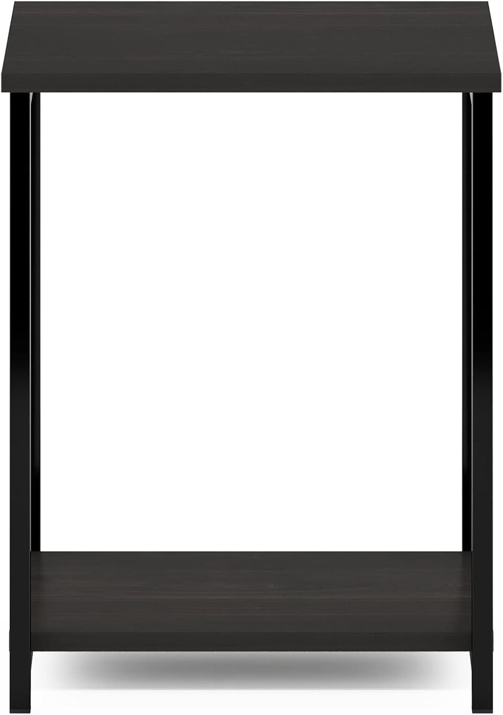 Furinno Simplistic Metal Frame End Table, 1-Pack, Espresso