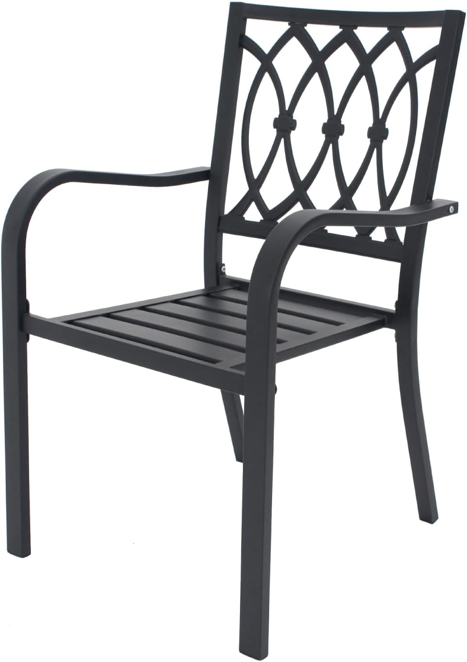 Heavy-Duty Metal Chair with Breathable Design