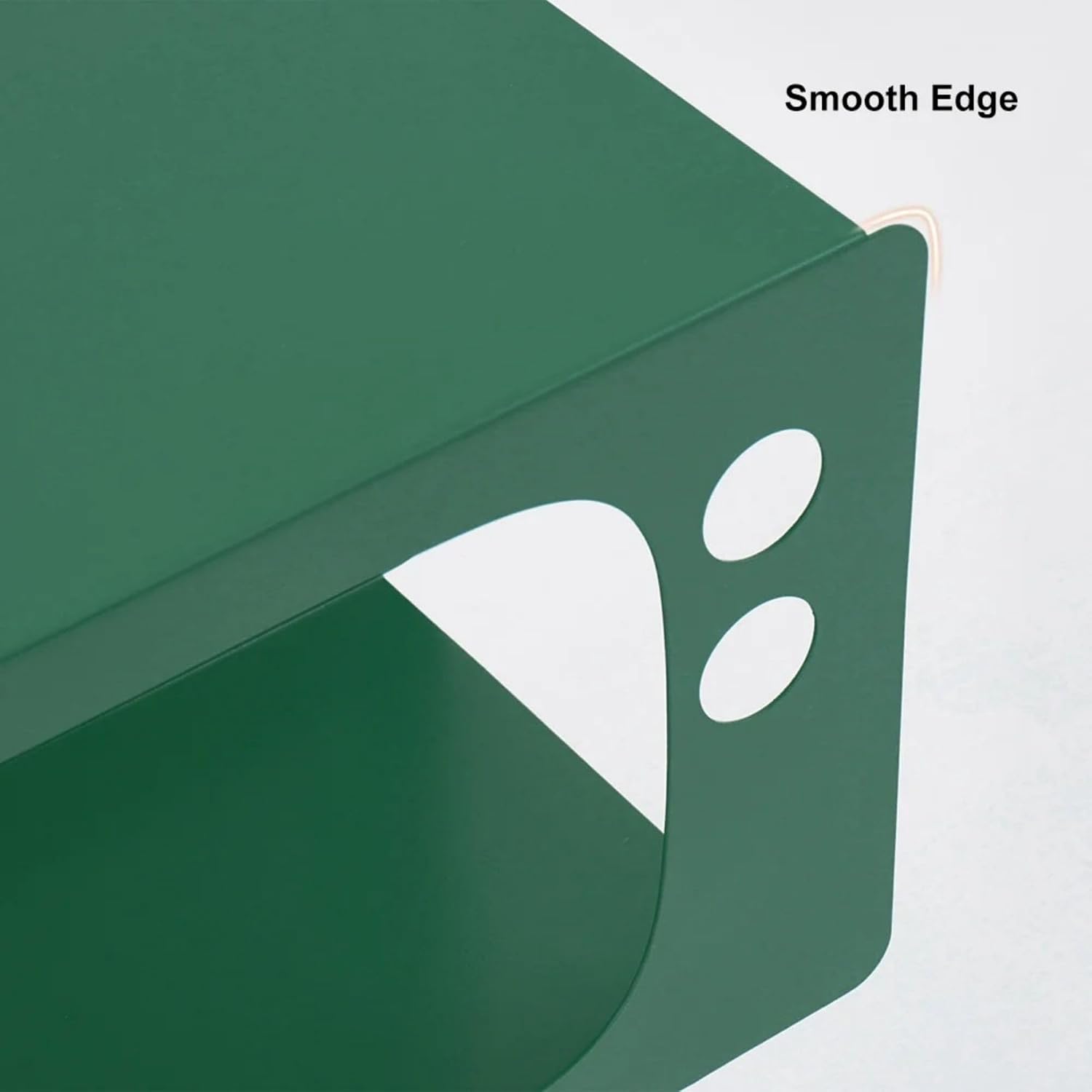 homary Modern End Table TV Shape Side Table, Metal Hollow Accent Table in Fresh Green, Narrow Sofa Table for Living Room Bedroom Apartment Decor (Green)