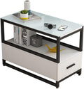 Industrial Iron Shelves Long Narrow Bookshelf Living Room Doorway Foyer Floor Storage Low Cabinet(OneColor)