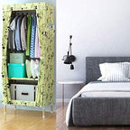 Single Simple Solid Wood Cloth Closet Assembly Wardrobe Portable Furniture Room Cabinets
