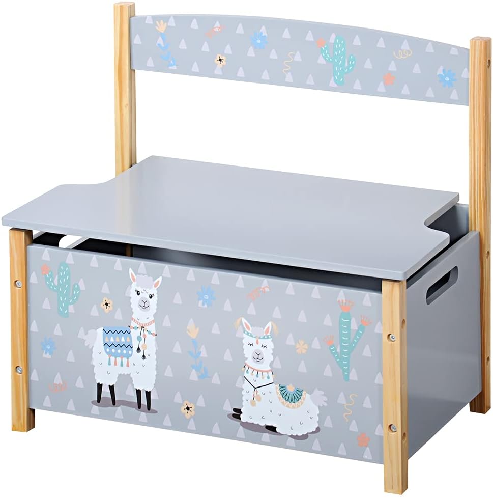 Kesper | 17701 13 Children's Bench Material: Chipboard Dimensions W 60 x H 56 D 34.5 cm Alpaca Design Grey