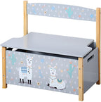 Kesper | 17701 13 Children's Bench Material: Chipboard Dimensions W 60 x H 56 D 34.5 cm Alpaca Design Grey