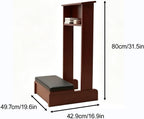 Prayer Kneeler with Sturdy Material, Easy to Clean, Prayer Bench High Resilience Sponge Pad, with Storage Drawer, for Home Church(Brown)