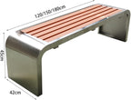 Patio Benches Outdoor Park Chair, Courtyard Bus Hospital mall Outdoor Leisure Waiting Chair(Large)