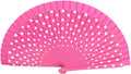 Flamenco Spanish Folding Fan Dots Pattern Handle Easy To Open and Close Hand Fan Vintage Decorative Fan Filming Props