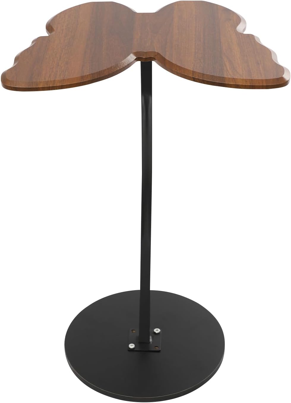 Side Table Butterfly Shape End Table, C-Shaped Small Coffee Tables Sofa Table, Living Room End Tables, 33 Pounds Capacity for Bedrooms Offices Lounge Small Spaces