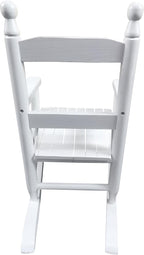 Kids Indoor Outdoor Rocking White Chair - Durable Construction for Long-Term Use - Safe and Fun Seating for Children Ages 3-12