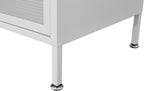 73" Metal Kitchen Pantry Cabinet with Flip Door - 6-Tier Storage Hutch with Pegboard, Adjustable Shelves - Freestanding Kitchen Storage Cabinet for Pantry Organization, Food, Dishes White (White)