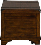Liberty Furniture Industries Aspen Skies Storage Trunk, W38 x D23 x H20, Medium Brown
