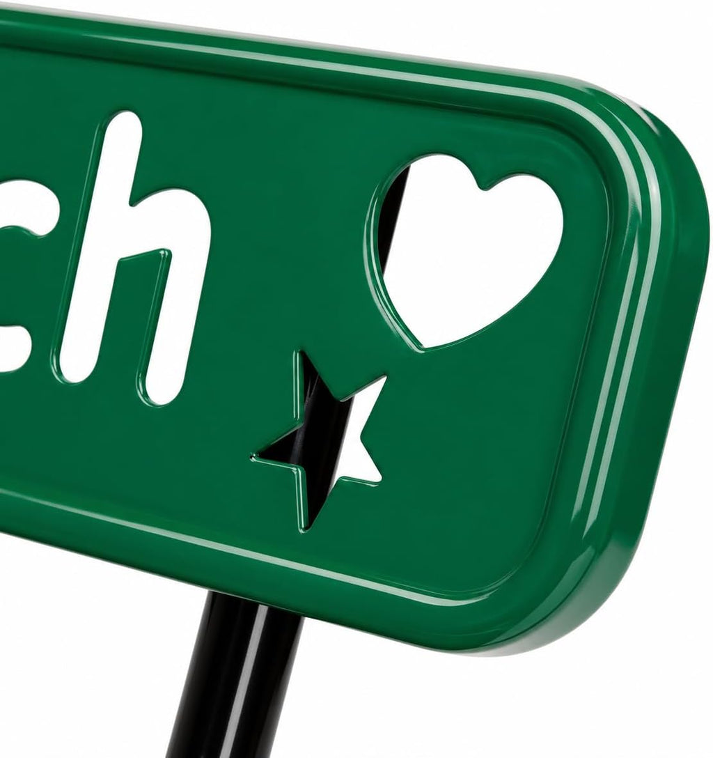 The City™ Series Buddy Benches, Green, 72" L x 12" W x 18.25" H