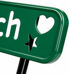 The City™ Series Buddy Benches, Green, 72" L x 12" W x 18.25" H