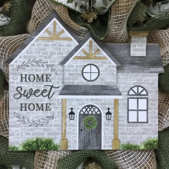 All Occasion Wreath, Luxury Handmade - Home Sweet Home Welcome” Front Door Decor, 24 or 28 Inch