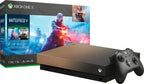 Xbox One X 1TB Console Gold Rush Special Edition Battlefield V Bundle [Video Game] (Renewed)