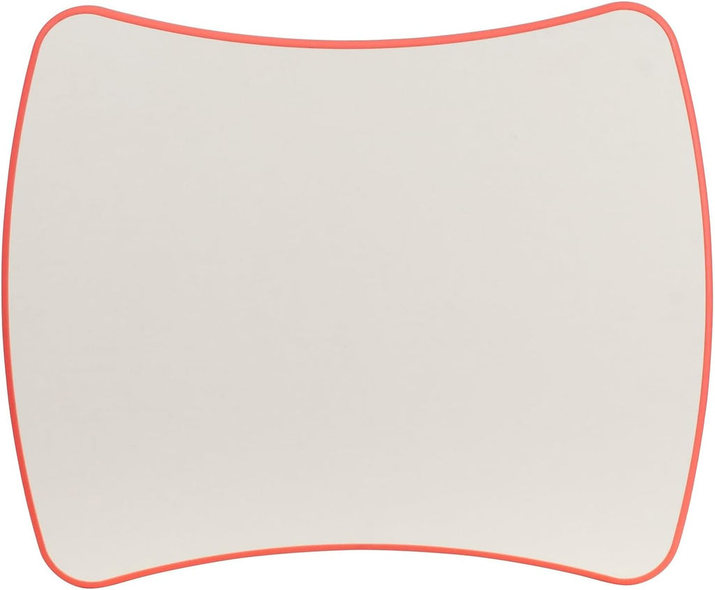 Flash Furniture 21.875''W x 26.625''L Rectangular Red Plastic Height Adjustable Activity Table with Grey Top